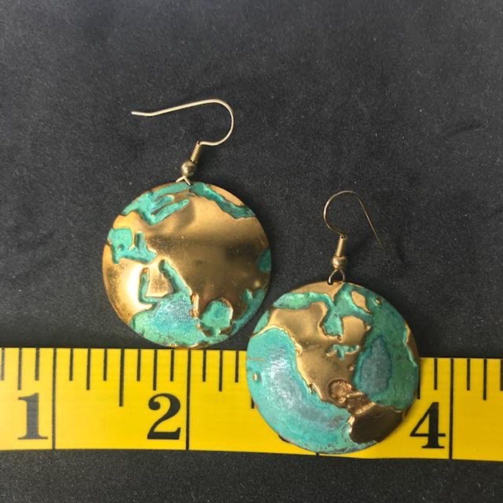 EARTH EARRINGS - Picture 3 of 3